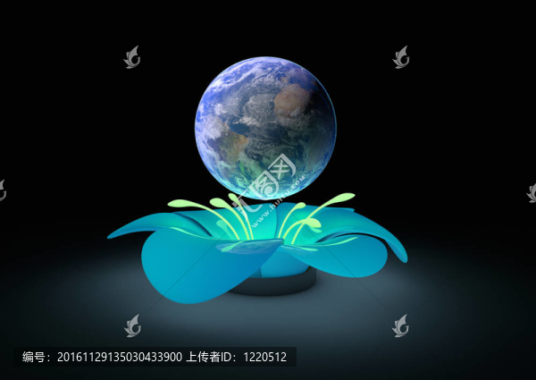 抽象花與世界