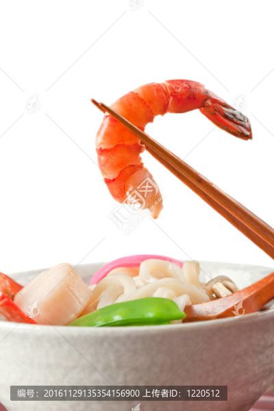 海鮮烏冬面；受歡迎的日本菜