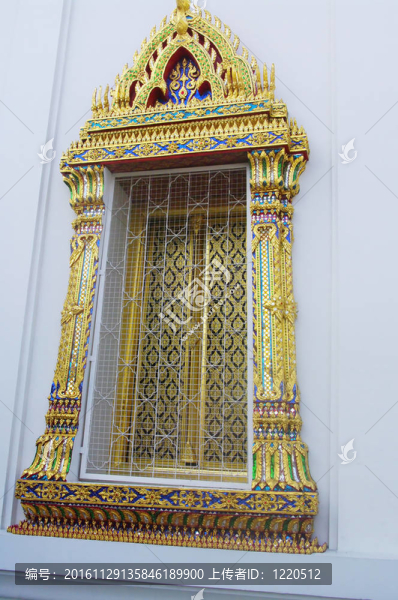 佛教寺廟的窗口