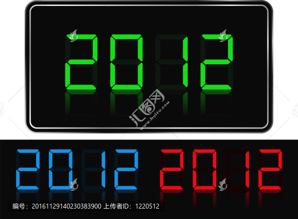 新的2012年的數(shù)字