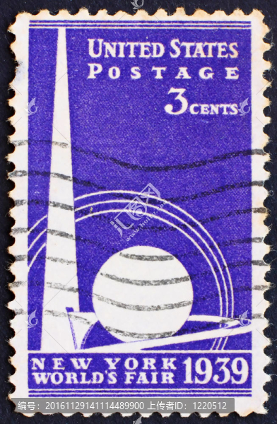 1939美國(guó)該郵票和圓球