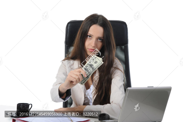 快樂的女商人