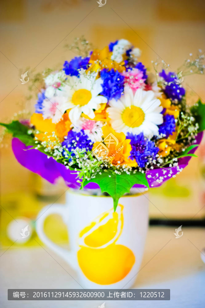 五顏六色的花束