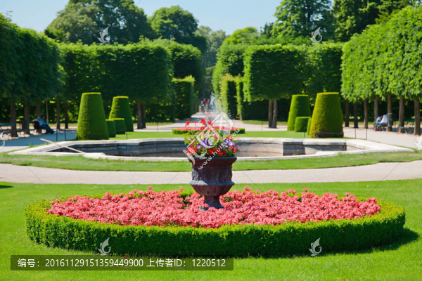 在Schonbrunn維也納公園；