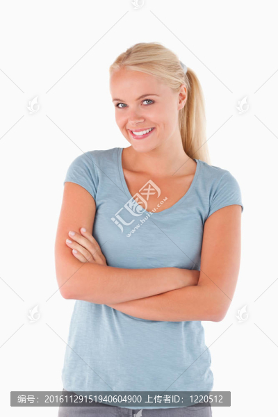 接近一個微笑的女人