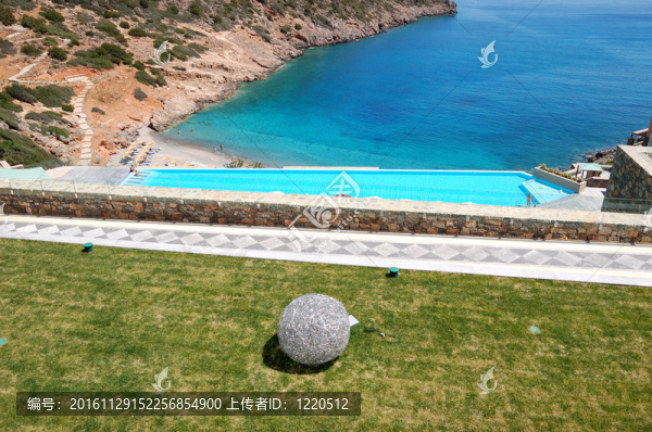 酒店的豪華裝修；克里特島；希臘