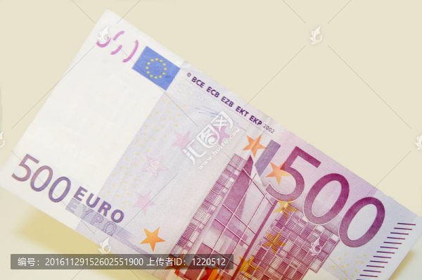 500歐元貨幣銀行票據(jù)