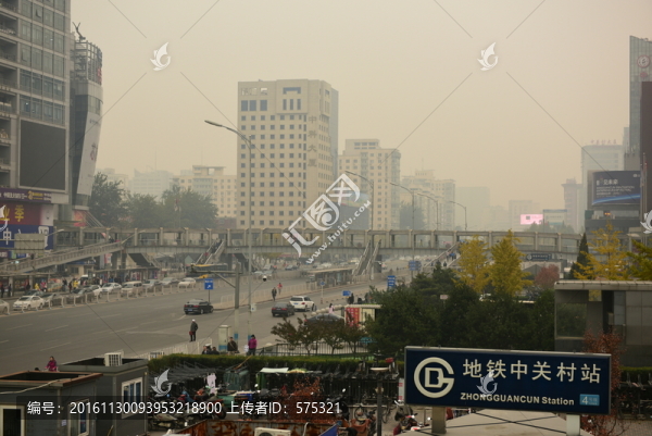 北京霧霾天