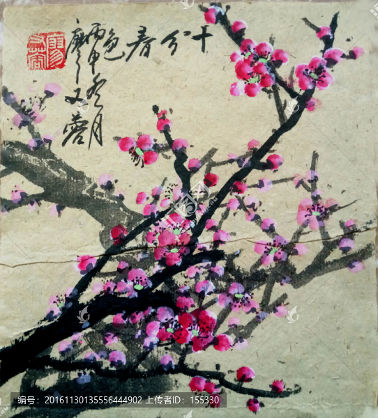 中國畫梅花