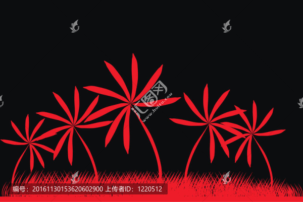 棕櫚樹與夏季日落