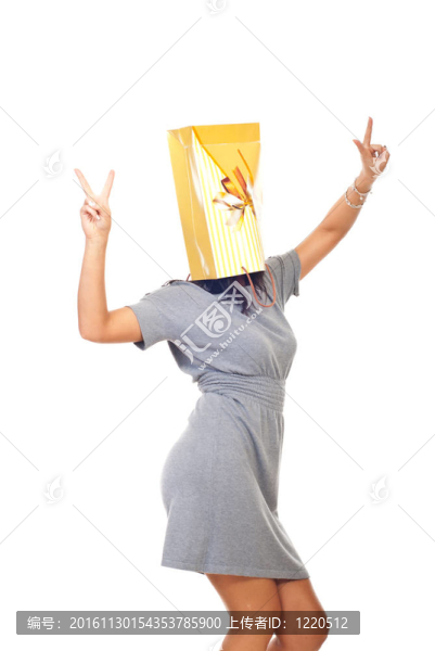 帶購物袋的女人