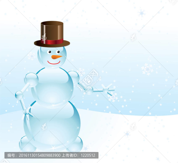 光滑的雪人