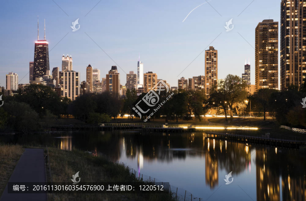林肯公園的市中心建筑