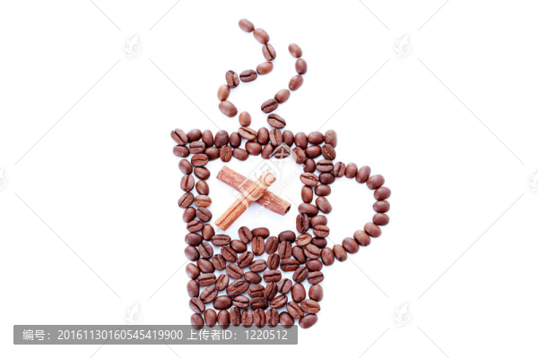 一杯有香料的咖啡