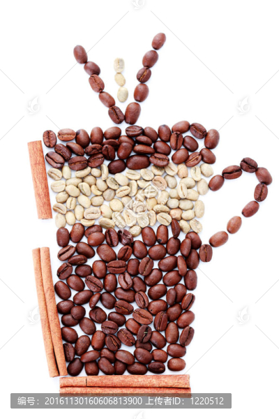 一杯有香料的咖啡