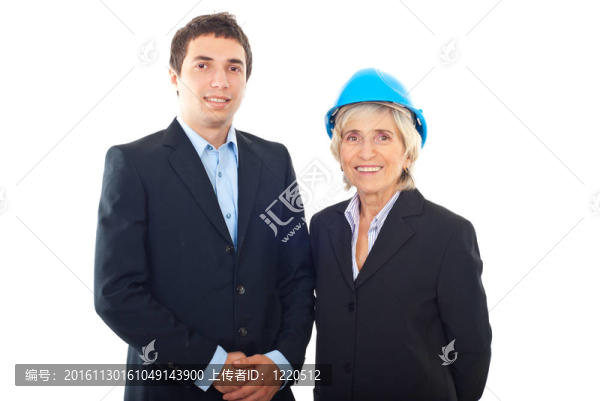 商業(yè)男人和建筑師女人