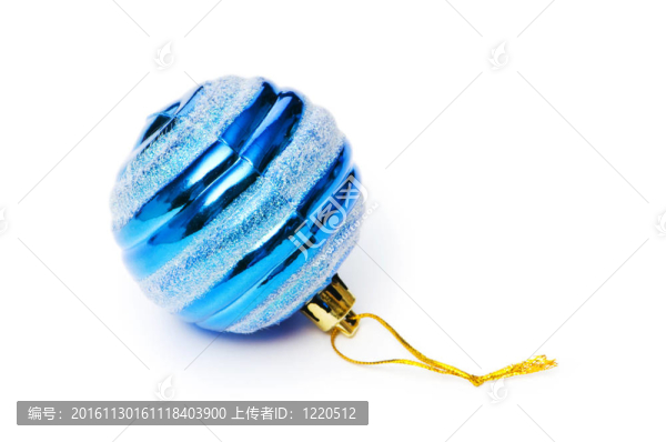白色背景下的圣誕裝飾