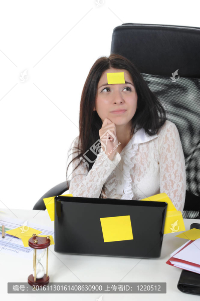 女人的筆記本電腦