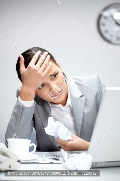 焦慮的女人