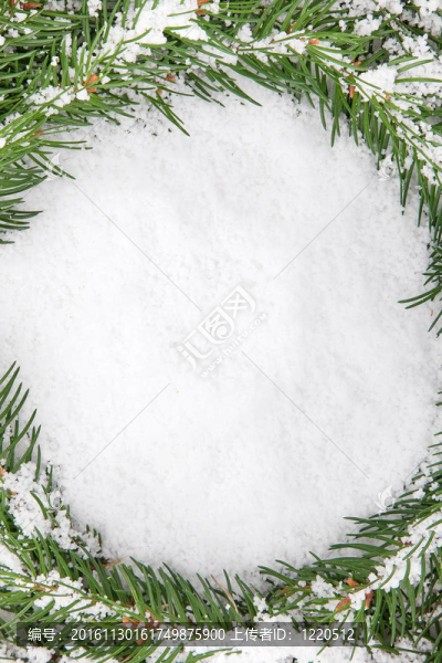 雪的圣誕框架