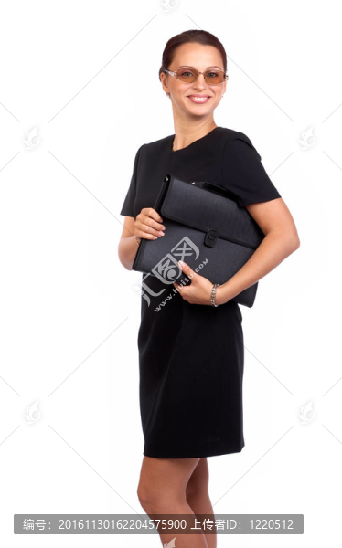 微笑的女商人
