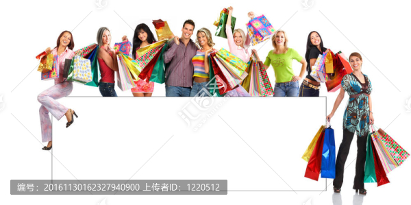 快樂(lè)購(gòu)物的人