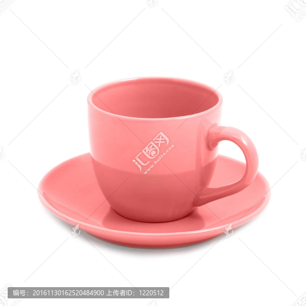 粉色的茶杯