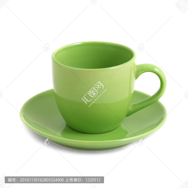 綠色的茶杯