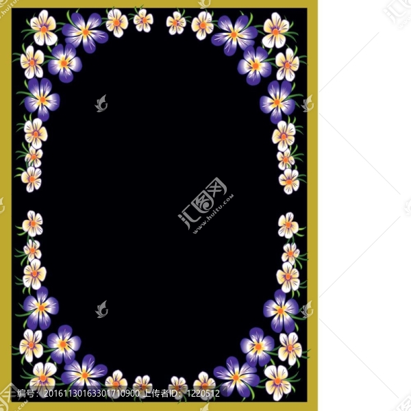 在一個框架內(nèi)的裝飾花