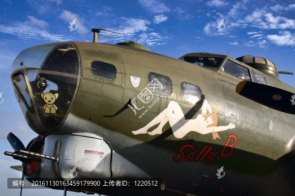 Sally,B飛行堡壘波音b17g在Duxford帝國戰(zhàn)爭博物館