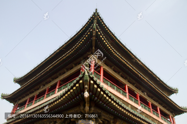 飛檐翹角,西安鐘樓局部