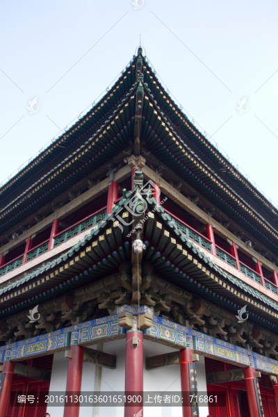 飛檐翹角,西安鐘樓局部