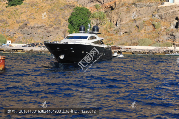 圣托里尼島海岸豪華游艇