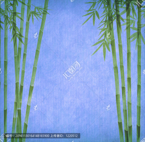 竹上的中國水墨畫