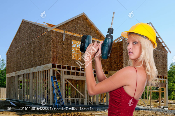 女建筑工