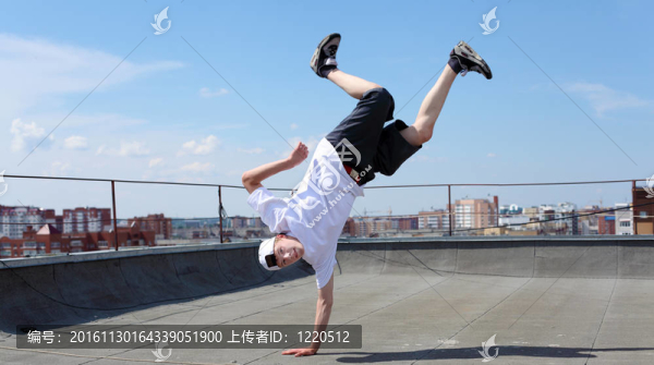 街頭舞者在戶外
