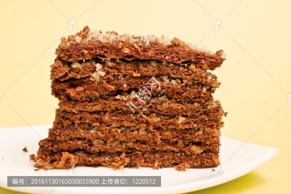 一塊巧克力蛋糕