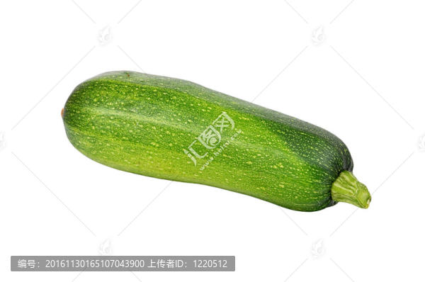 綠色蔬菜骨髓（西葫蘆）；孤立在白色背景