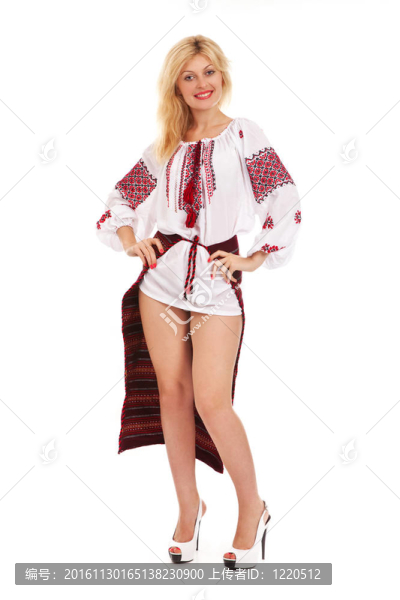 女子穿烏克蘭民族服裝
