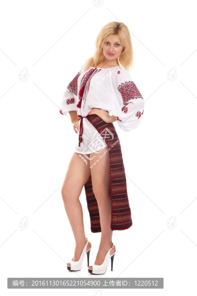 女子穿烏克蘭民族服裝