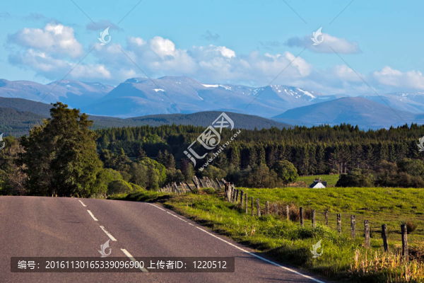 在Cairngorm山的路