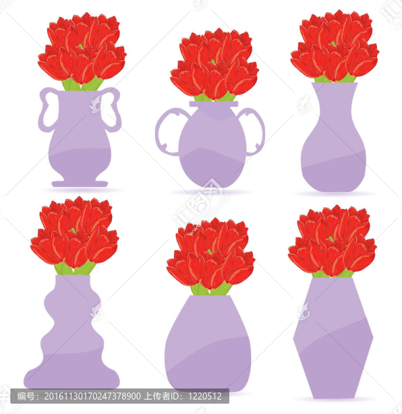 一套花瓶插畫