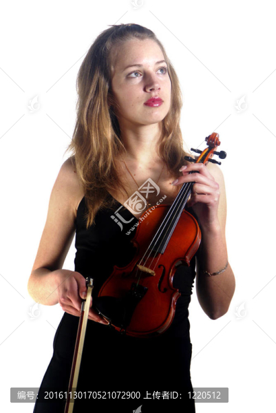 女孩的小提琴手