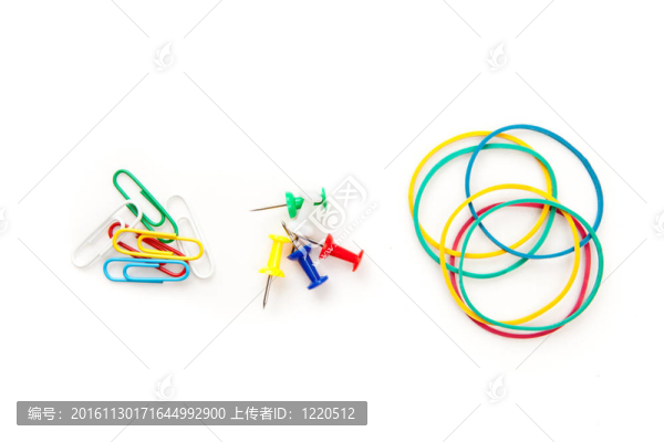 文具的橡皮回形針圖釘