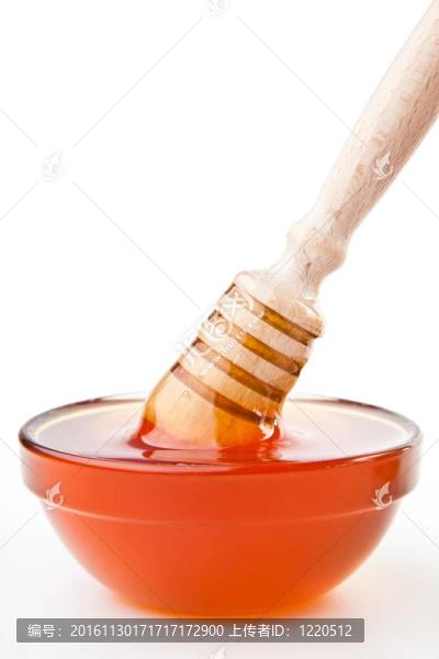 蜂蜜勺到蜂蜜碗表面