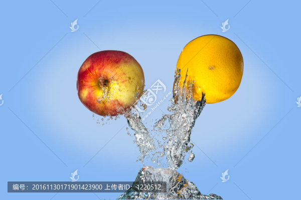 水的水果。