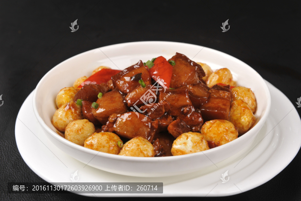 虎皮鴿蛋紅燒肉
