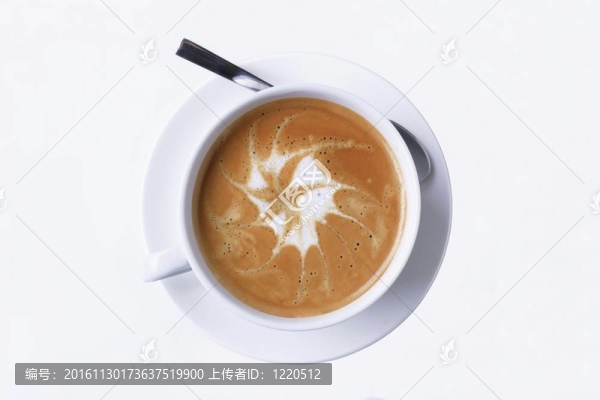 隨著泡沫的拿鐵藝術(shù)
