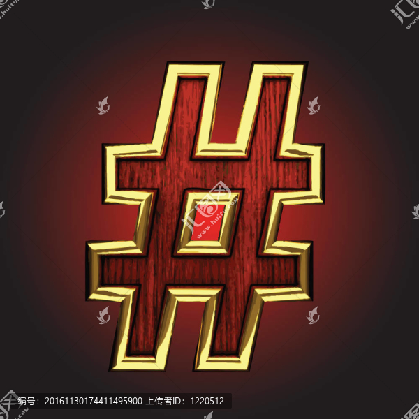 紅色木矢金圖