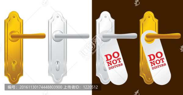 金色和銀色的門把手